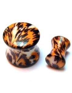 Plug Acrílico PIEL de TIGRE 2