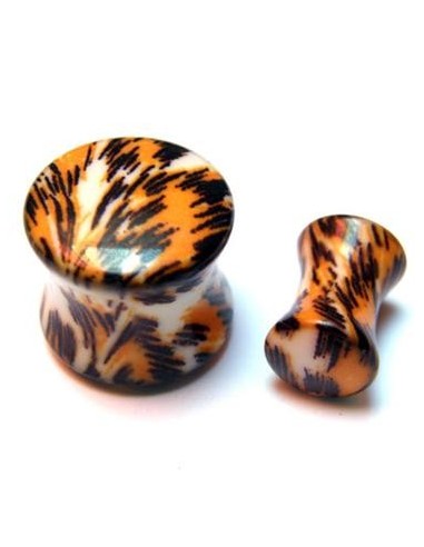 Plug Acrílico PIEL de TIGRE