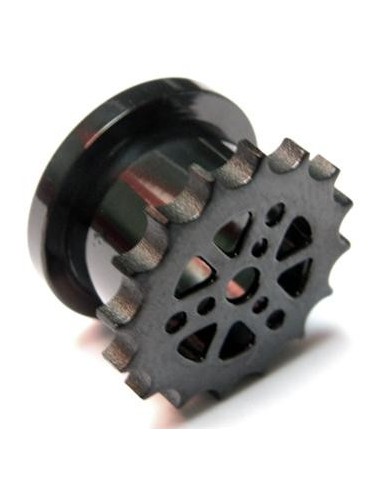 Dilatador engranaje acero negro