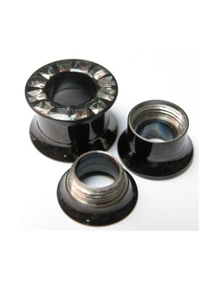 Túnel Rosca Peralte Negro-Joyas Túnel Rosca Peralte Negro-Joyas