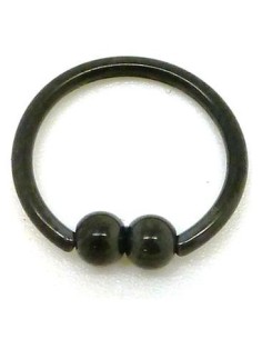 BCR acero negro 2 bolas