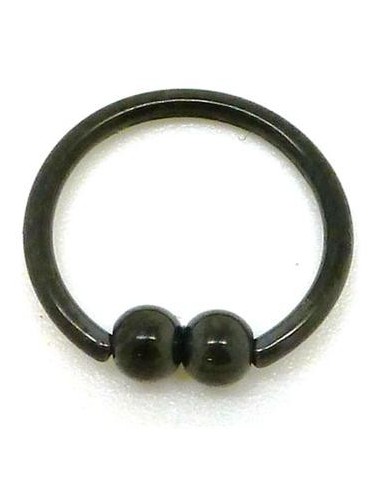 BCR acero negro 2 bolas