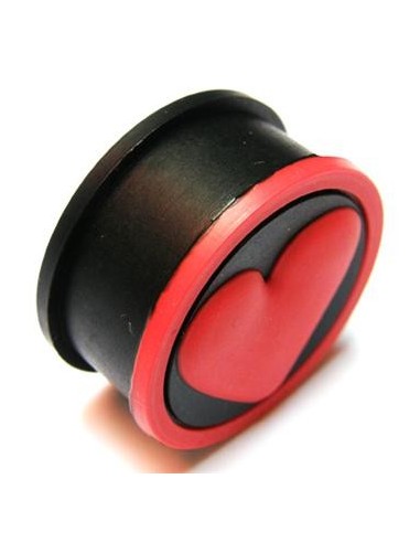 Dilatación de silicona corazón rojo