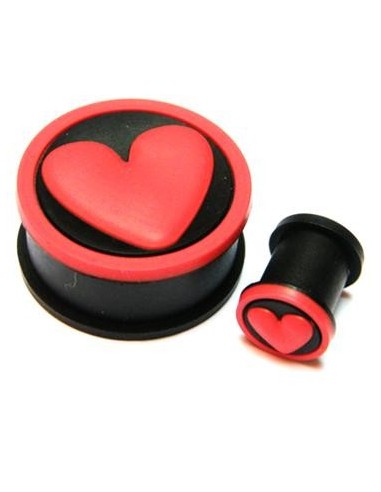 Dilatación de silicona corazón rojo