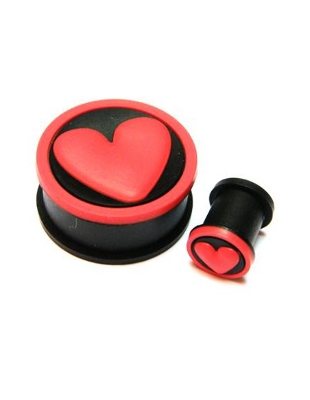 Dilatación de silicona corazón rojo Dilatación de silicona corazón rojo