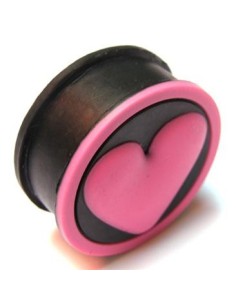 Dilatador silicona negra corazón
