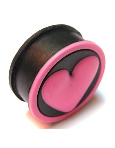 Dilatador silicona negra corazón