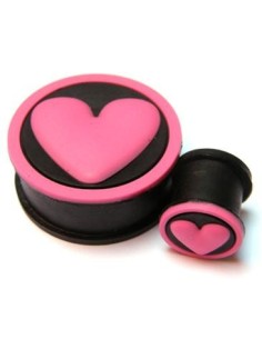Dilatador silicona negra corazón 2