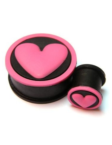 Dilatador silicona negra corazón