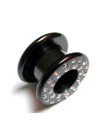 Dilatador acero negro joyas. Dilatador acero negro joyas.
