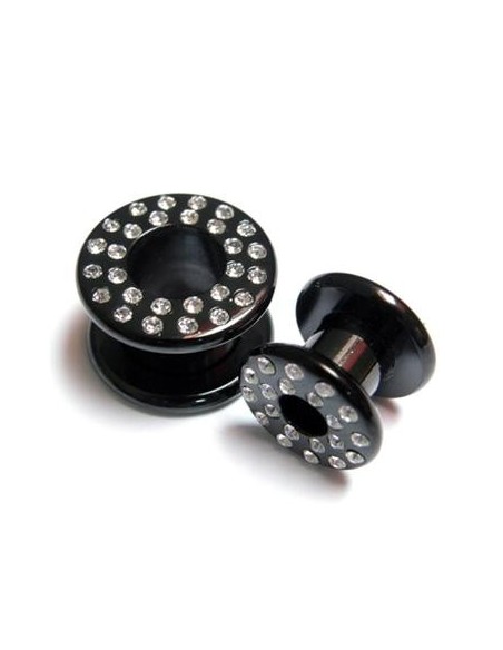 Dilatador acero negro joyas. Dilatador acero negro joyas.