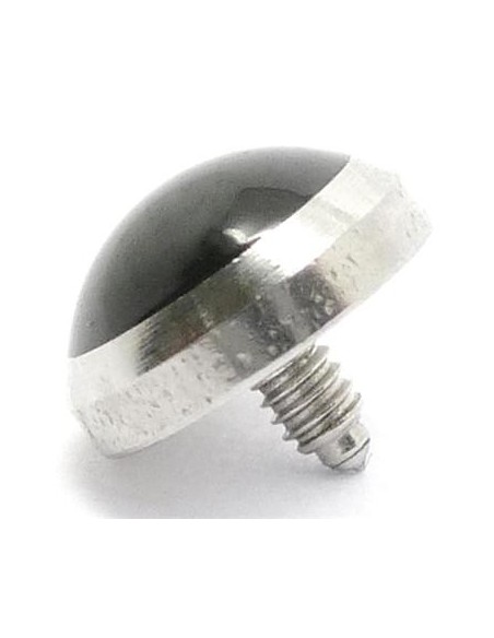 Repuesto microdermal piedra negra de 5mm