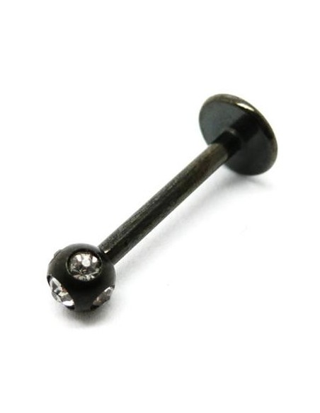 Labret con multijoya acero negro Labret con multijoya acero negro