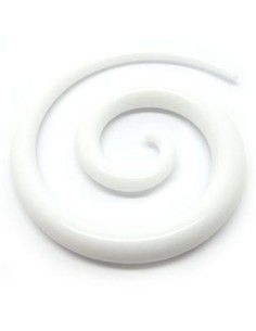 Espiral Larga Acrílico. Blanco