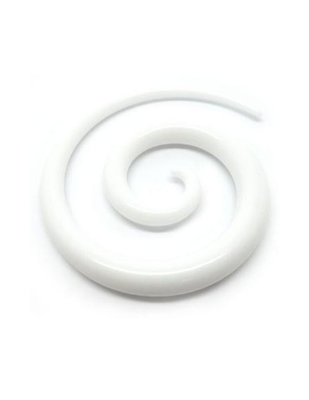 Espiral Larga Acrílico. Blanco Espiral Larga Acrílico. Blanco