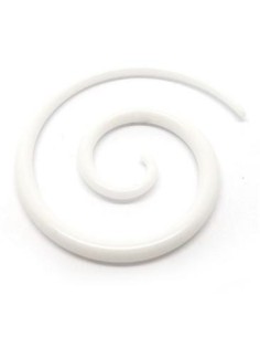 Espiral Larga Acrílico. Blanco 2