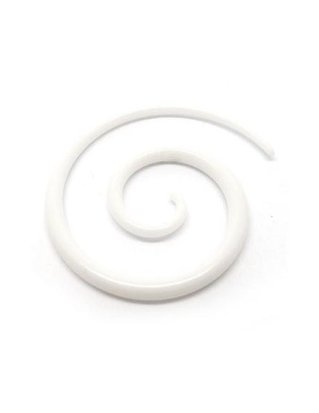 Espiral Larga Acrílico. Blanco Espiral Larga Acrílico. Blanco